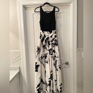 Black and White Formal Gown